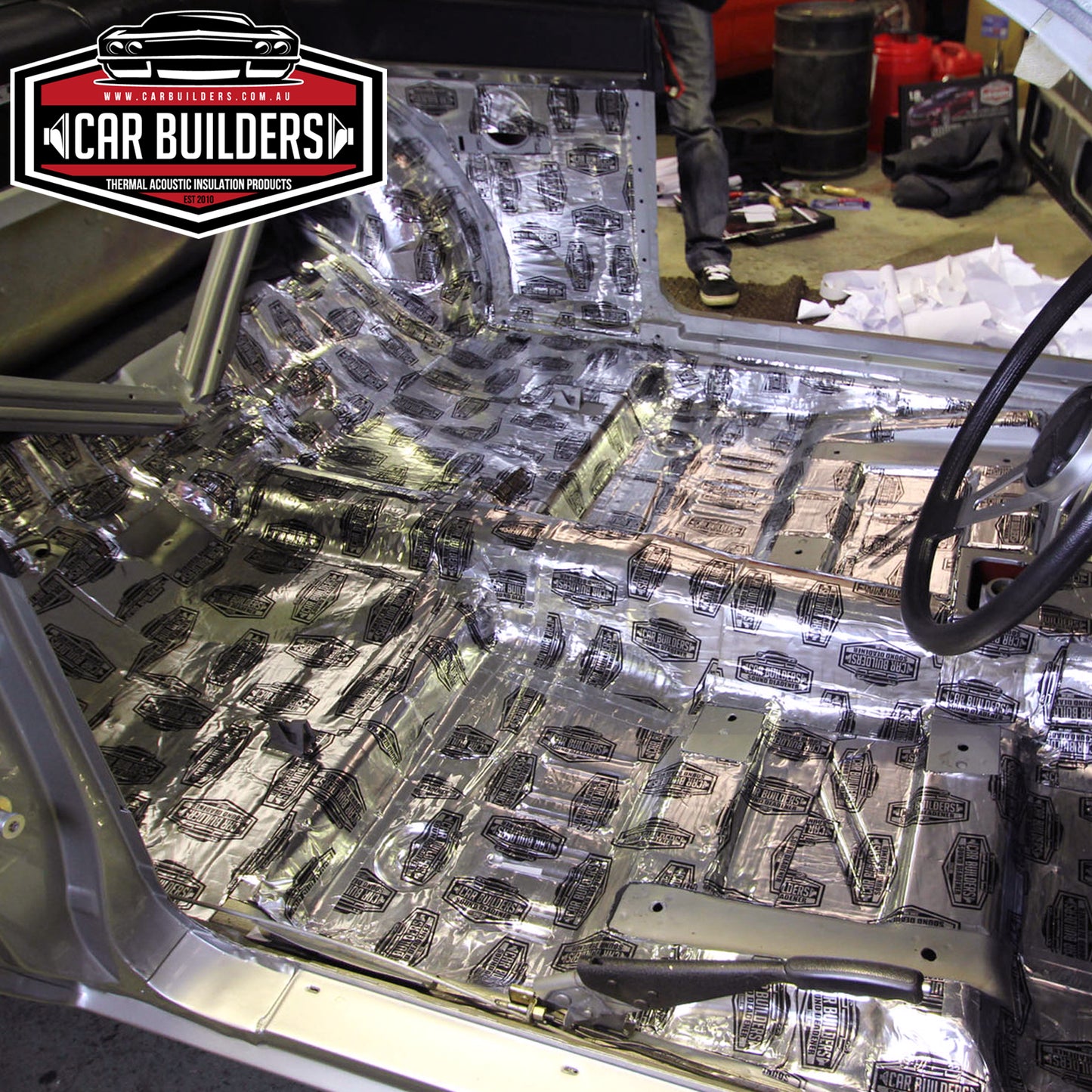 Car Builders Sound Deadening Kit Silver 1.8sq - SD