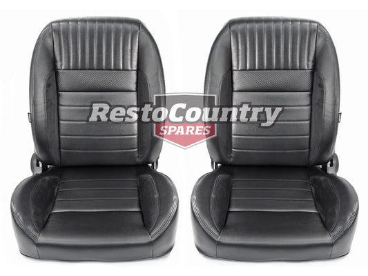 Autotecnica Seat Retro Low Back PU Leather Pair - SS65