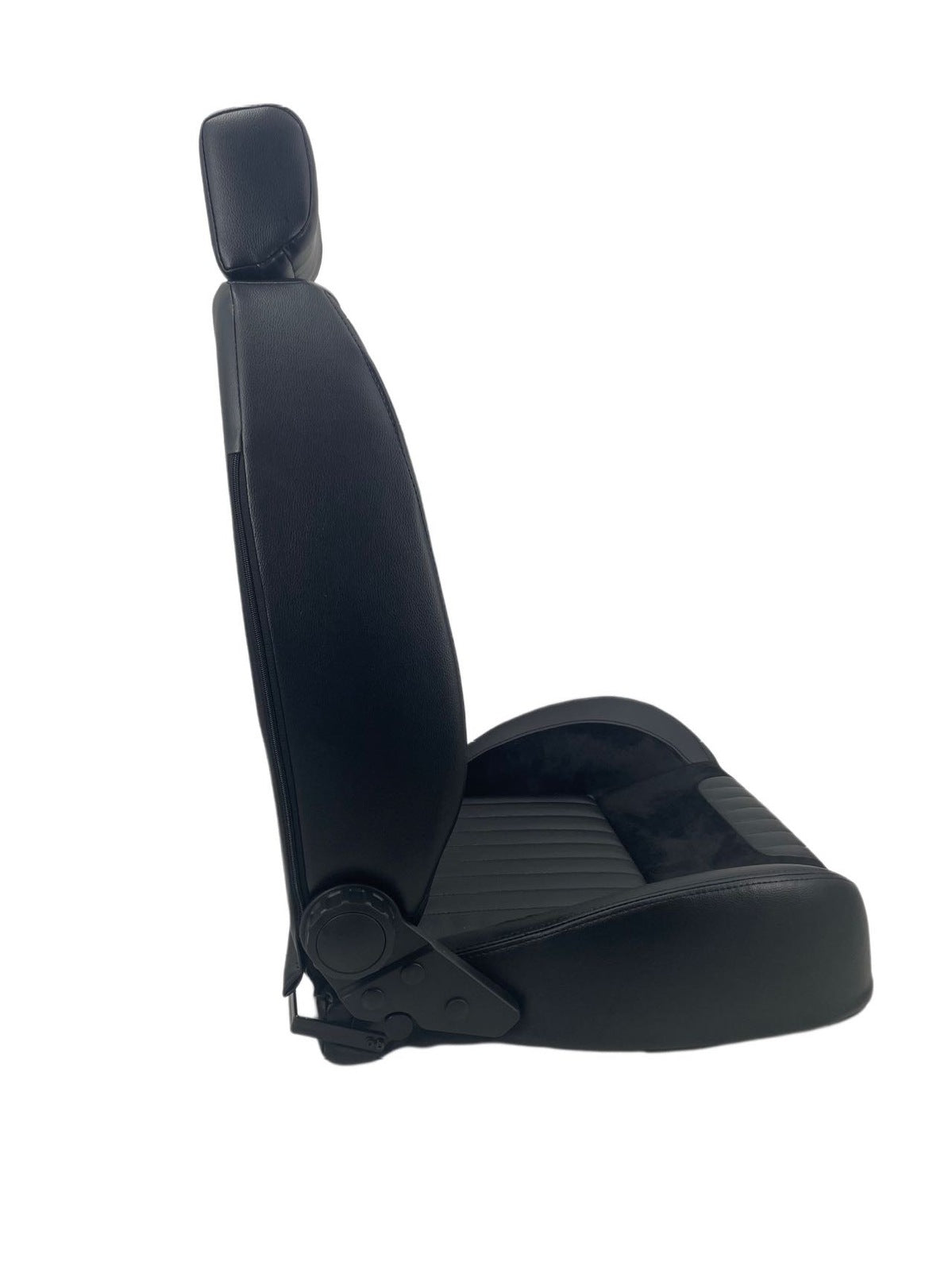 Autotecnica Seat Retro Low Back PU Leather With Headrest (Single Seat) - SS65HR