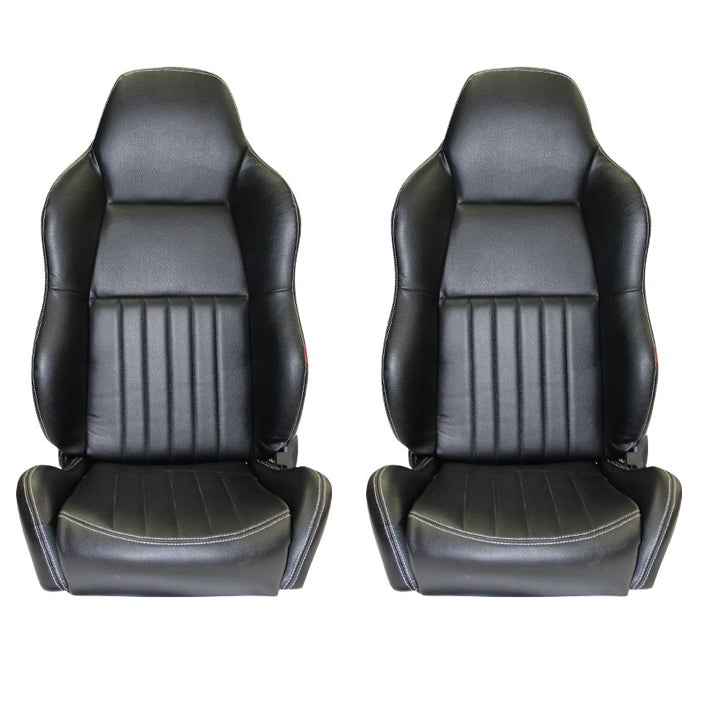 Autotecnica Sport Seat Classic PU Leather Pair - SSBH03