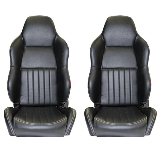 Autotecnica Sport Seat Classic PU Leather Pair - SSBH03