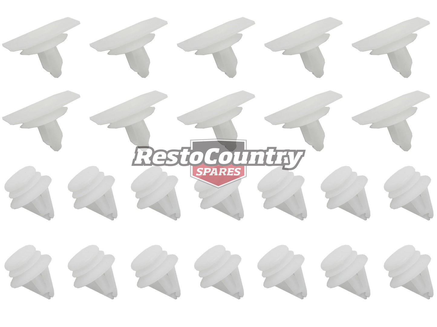 Scuff Plate Clip Set VE Commodore (24 Pce)  - TC1049