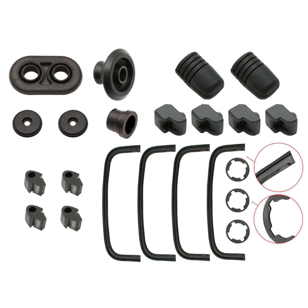 Body Rubber Kit VH Commodore Sedan Excluding SS & SLE - VH1P
