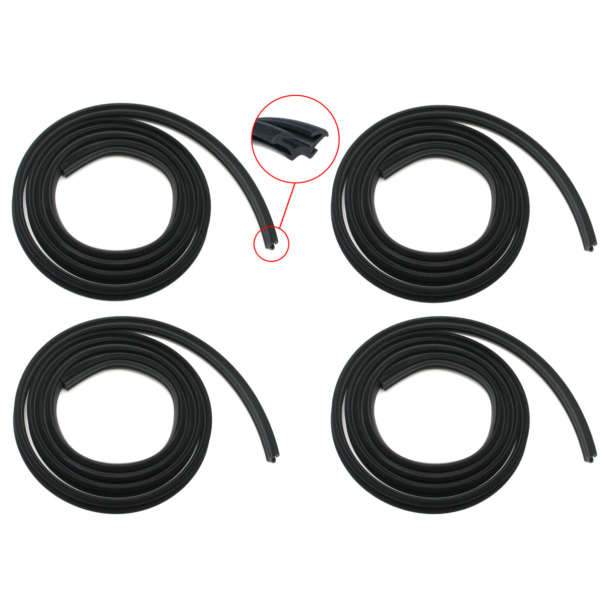 Body Rubber Kit VK Commodore Sedan Exc Calais With Door Belts - VK1