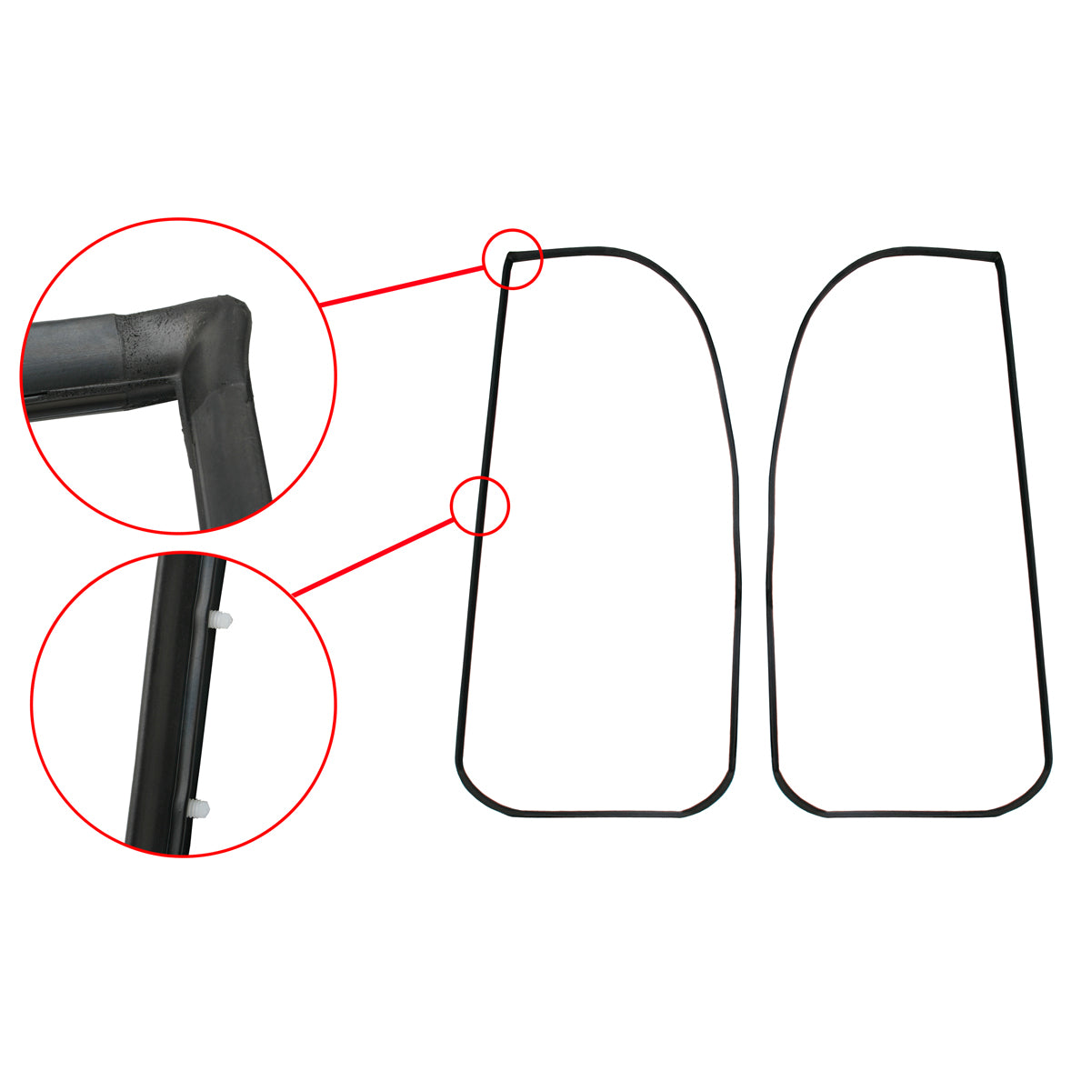 Body Rubber Kit VK Commodore Sedan Exc Calais With Door Belts - VK1