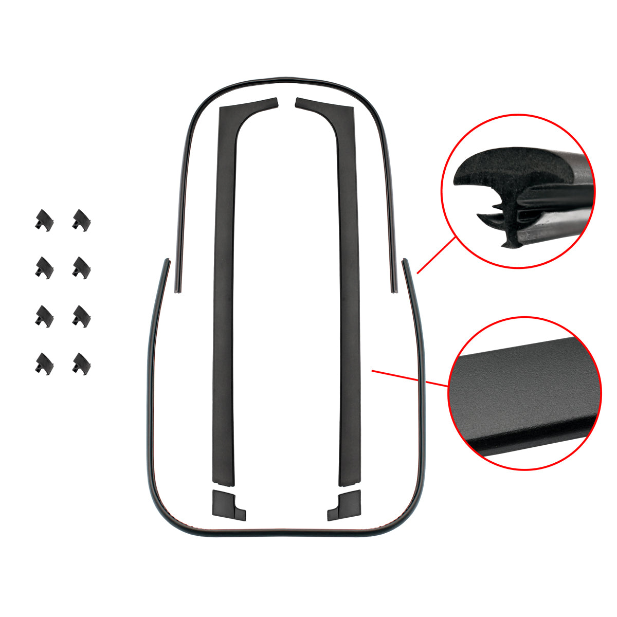 Body Rubber Kit VL Commodore Sedan Exc Calais With Door Belts - VL1P