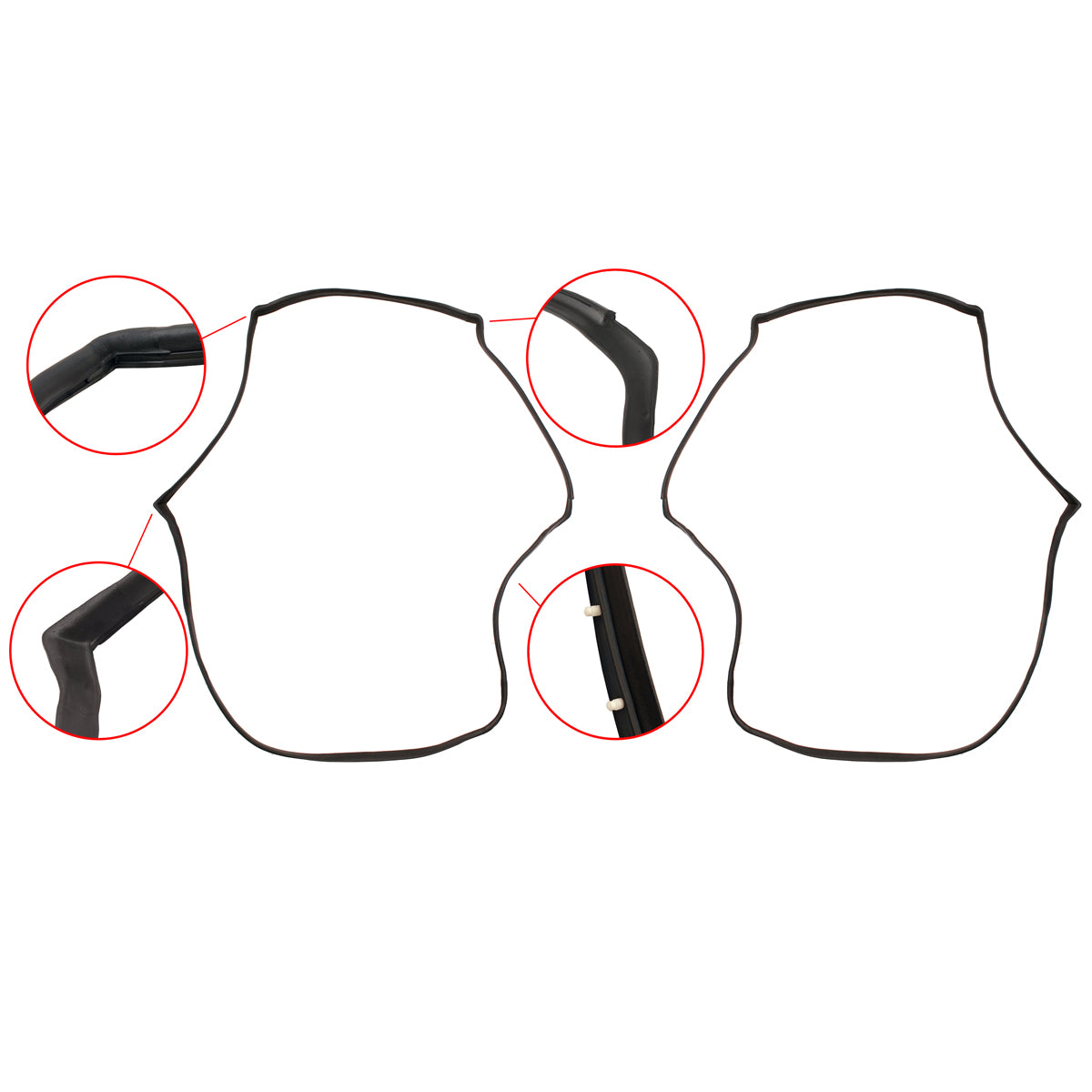 Body Rubber Kit VL Commodore Sedan Exc Calais With Door Belts - VL1P