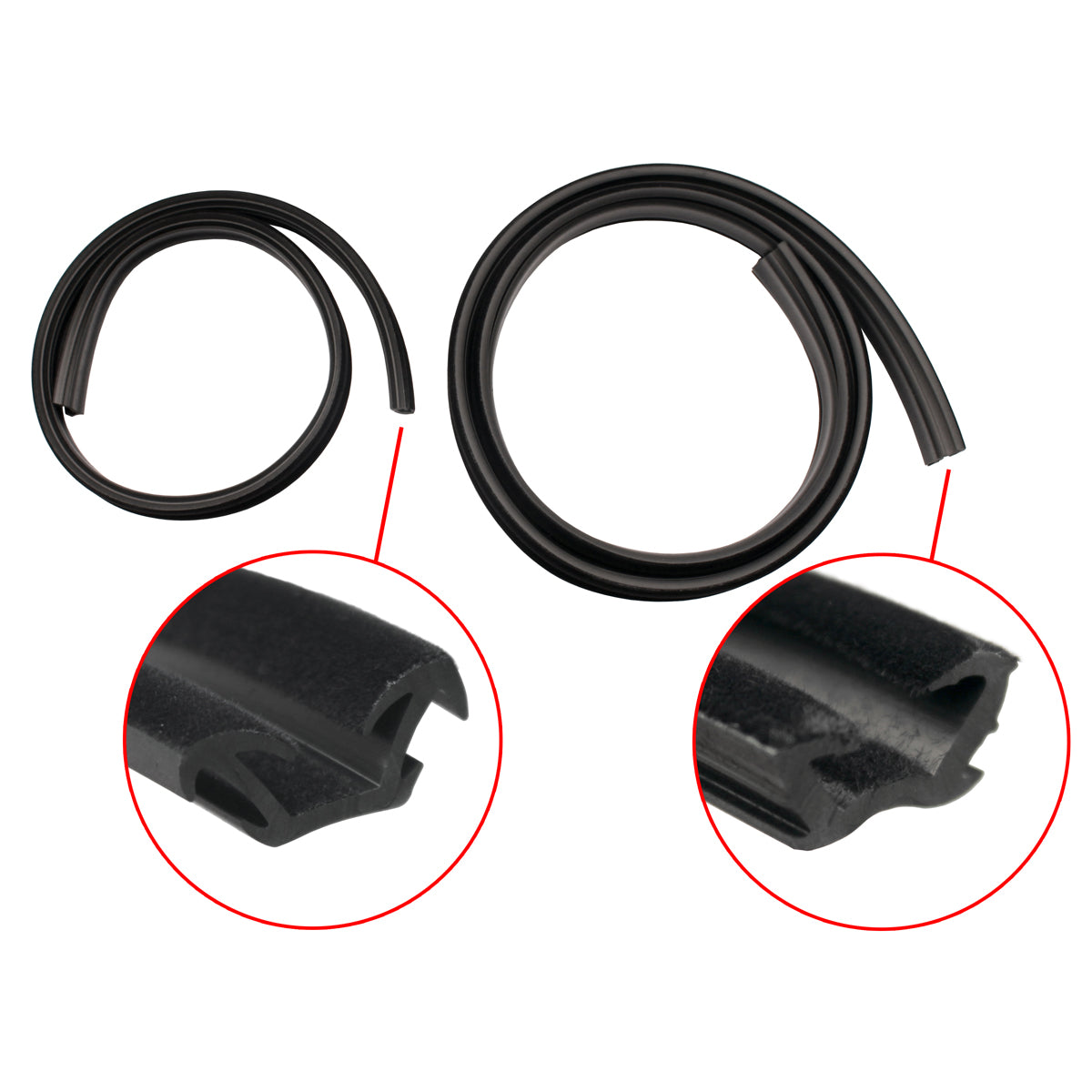 Body Rubber Kit VL Commodore Sedan Exc Calais With Door Belts - VL1P