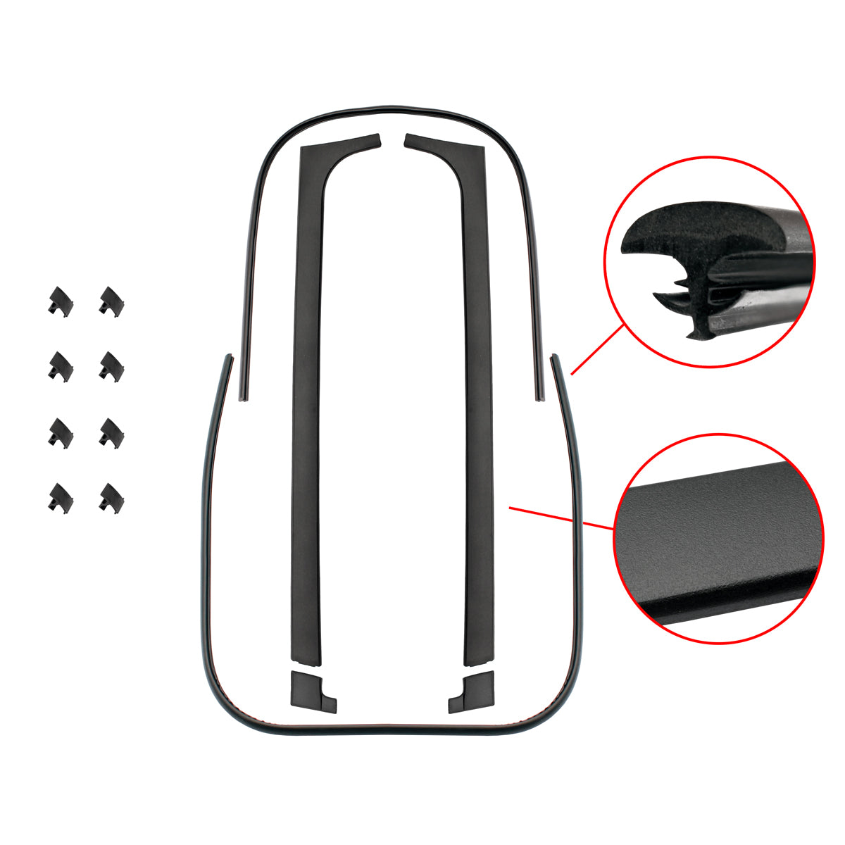Body Rubber Kit VL Commodore Sedan Calais With Door Belts - VL2P