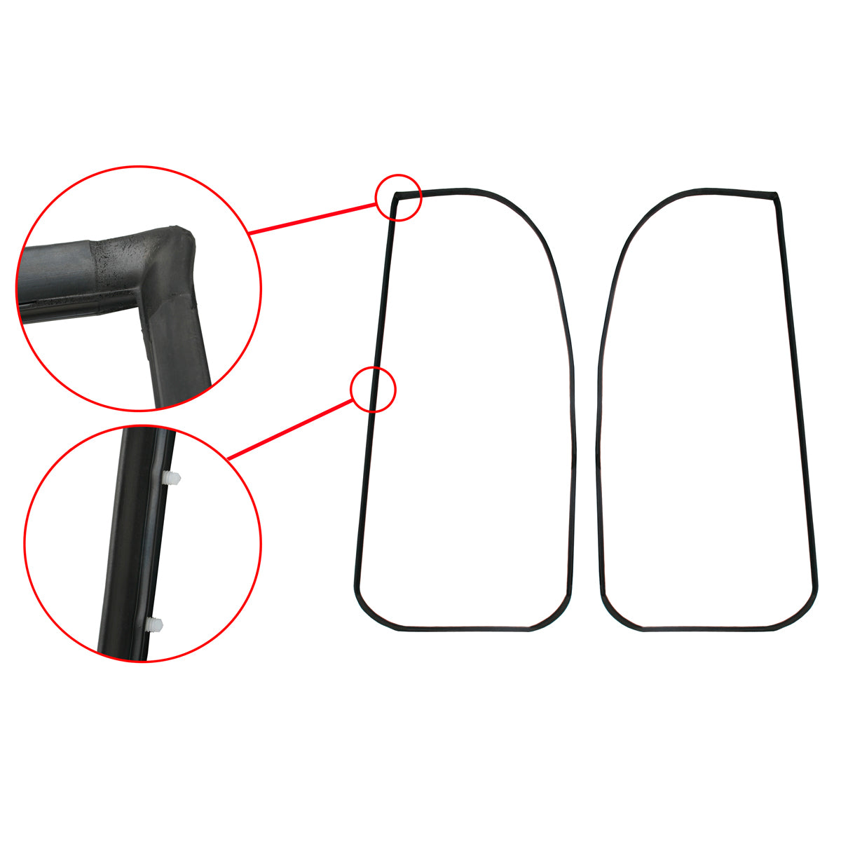 Body Rubber Kit VL Commodore Sedan Calais With Door Belts - VL2P