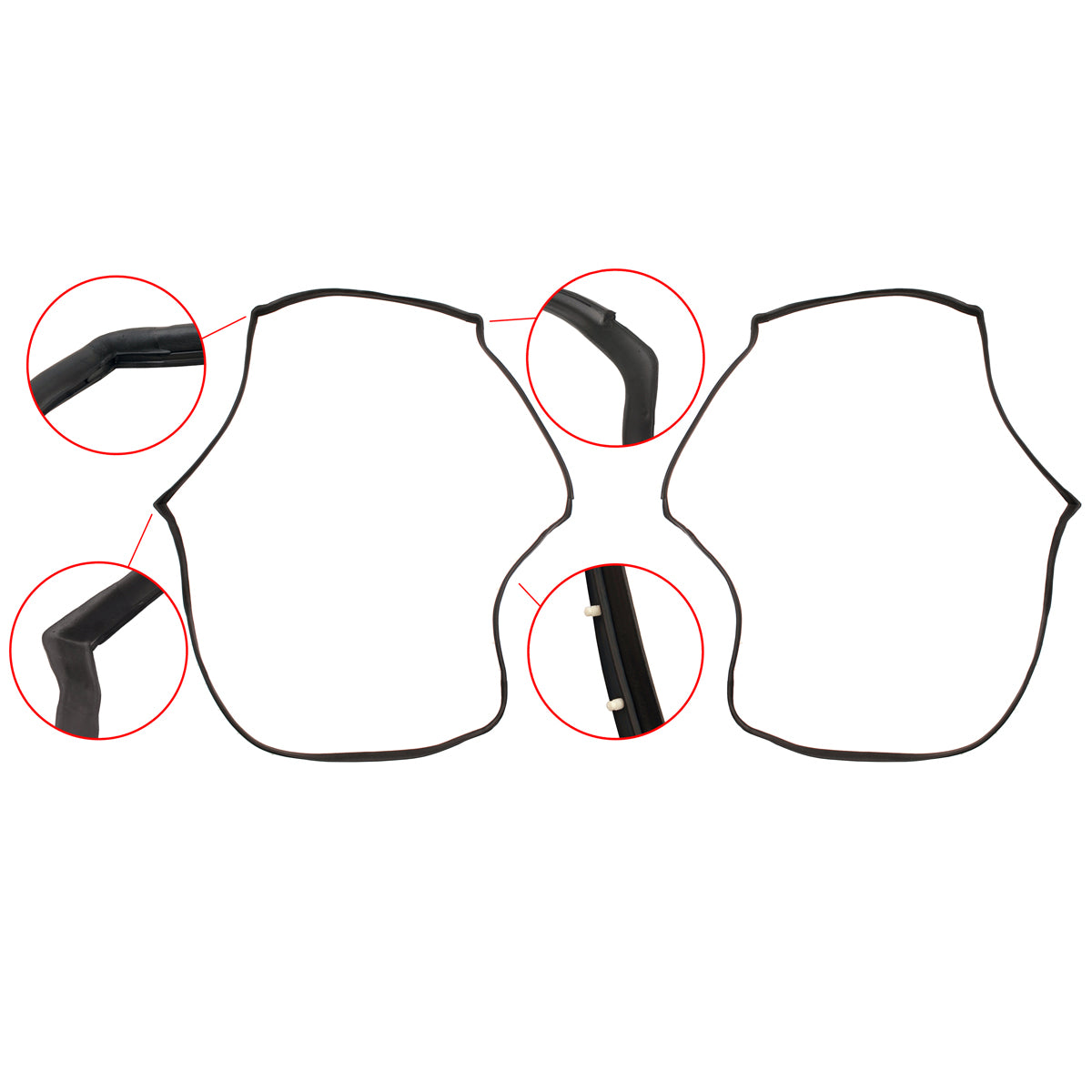 Body Rubber Kit VL Commodore Sedan Calais With Door Belts - VL2P