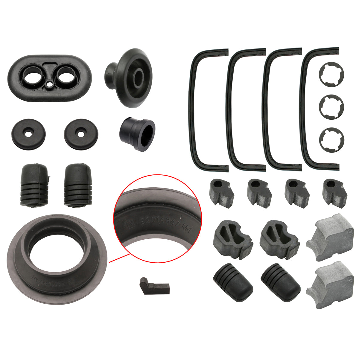 Body Rubber Kit VL Commodore Sedan Calais With Door Belts - VL2P