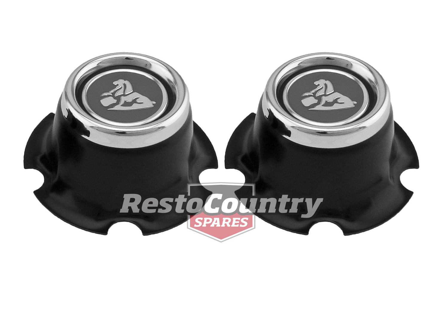Wheel Centre Cap (Black) Torana LJ (Pair) - WC1008