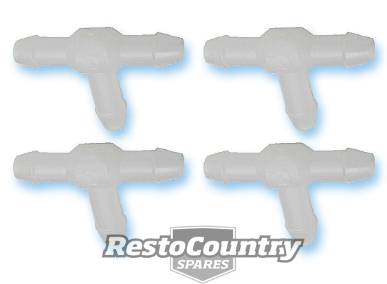 Windscreen Washer Hoses Tee Connectors Suit 4 Pcs - WM0002