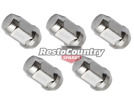 Wheel Nut Kit VB VC VH VK VL VN VP VR VS VX VY VZ Commodore Chrome Bulge Nut (5) - WN10075