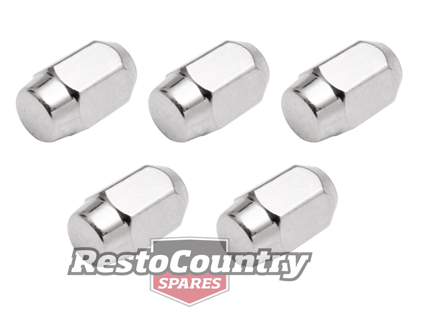 Wheel Nut Kit Holden 7/16" Chrome Acorn (5) - WN10085