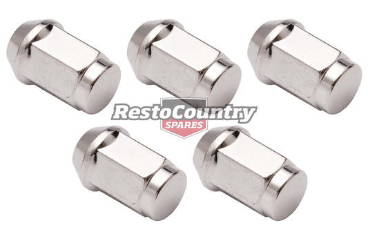Wheel Nut Kit Ford 1/2" Chrome Bulge (5) - WN20045