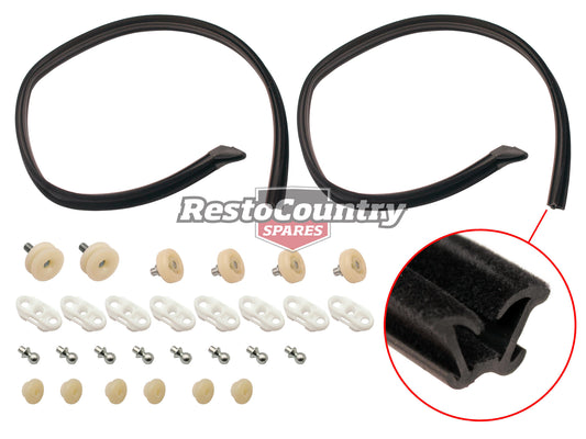 Window Roller Repair Kit HK HT HG Monaro Doors & 1/4 Glass With Bailey Channel - WRK1004