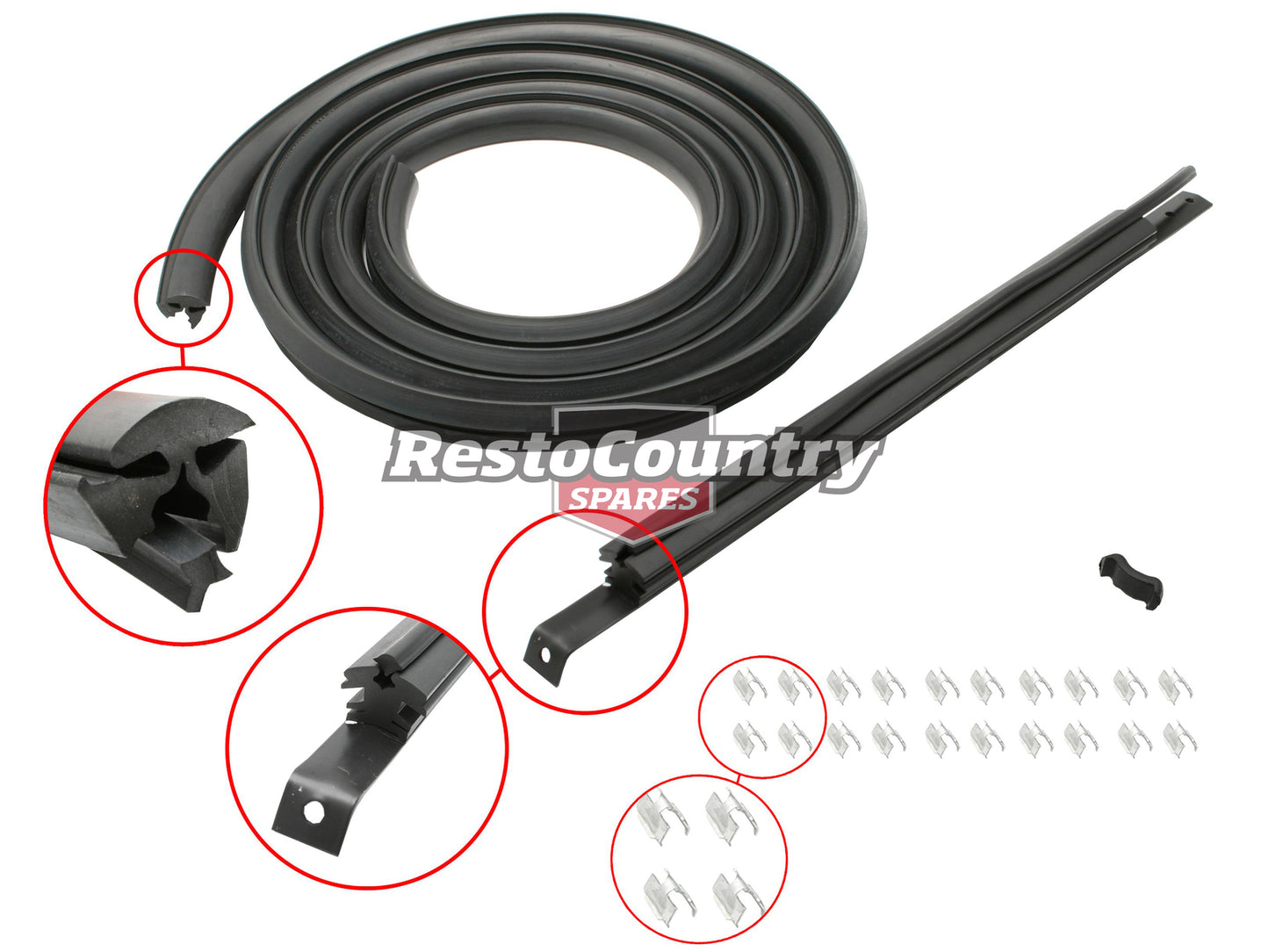 Windscreen Seal FJ Special With Centre Bar - WSF105D