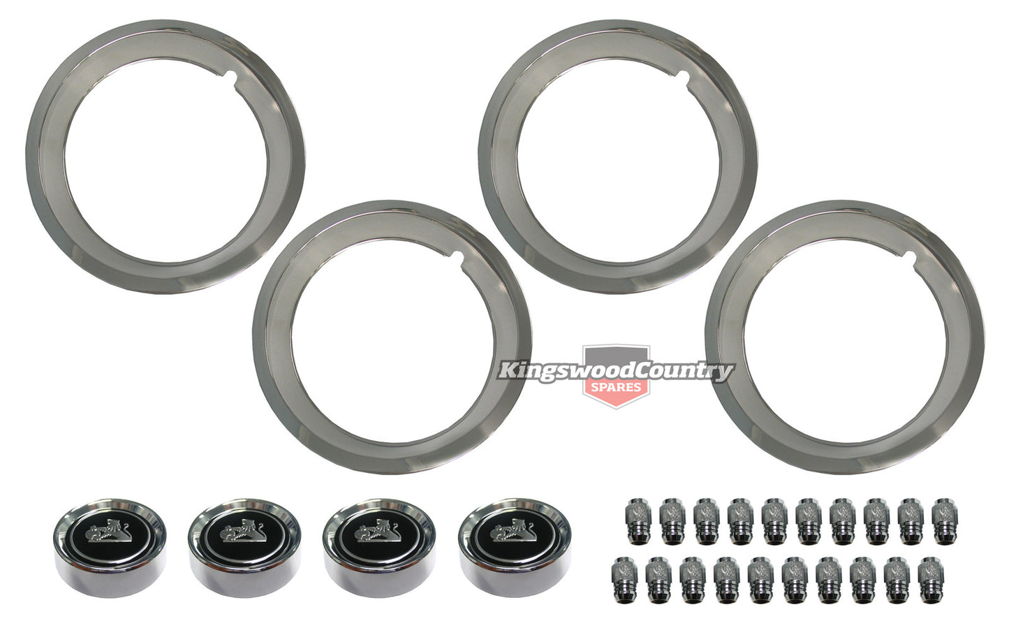 Wheel Trim Cap & Nut Kit Late HJ HX HZ (4 Wheels) - WT1004A