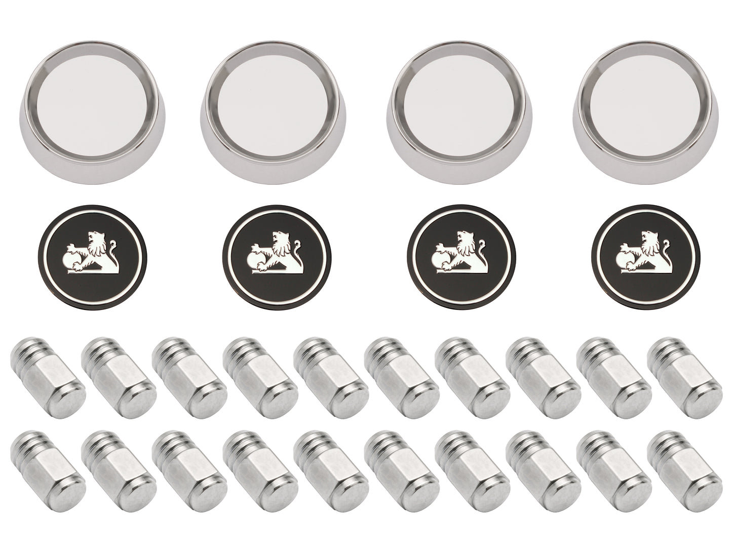 Wheel Trim Cap & Nut Kit Late HJ HX HZ (4 Wheels) - WT1004A