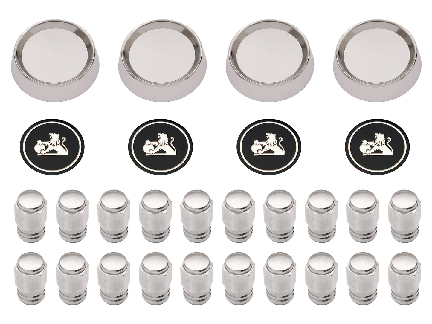 Wheel Trim Cap & Nut Kit Late HJ HX HZ (4 Wheels) - WT1004A