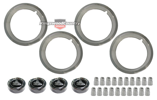 Wheel Trim HQ Early HJ Caps & Nuts For 4 Wheel - WT1004B