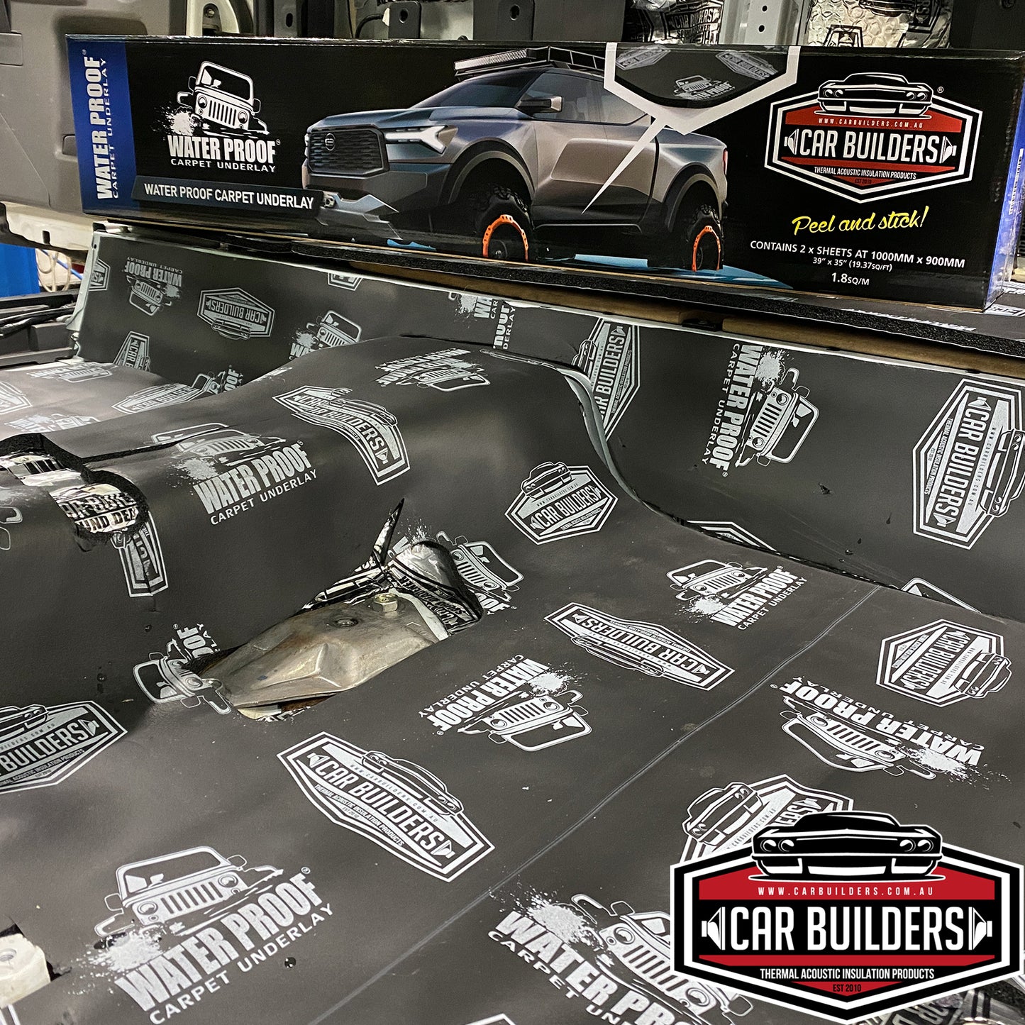 Car Builders Water Proof Underlay 1800x950x10mm - WU