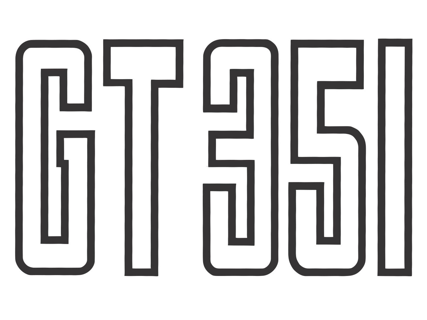 Badge Kit XB Falcon GT Coupe (Black Lettering) - XBBK3